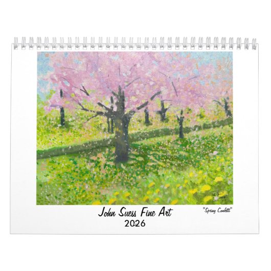 2026 John Suess Fine Art Wandkalender Kalender (Hoes)