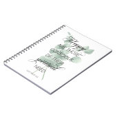 2026 JW Jaar Tekst Mattheüs 5:3 met Eucalyptus Notitieboek (Linkerzijde)