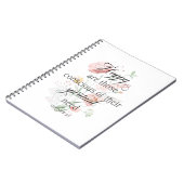 2026 JW Jaar Tekst Mattheüs 5:3 met Lente Bloemen Notitieboek (Linkerzijde)