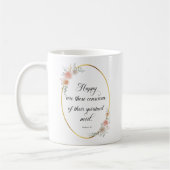 2026 JW Jaar Tekst Mattheüs 5:3 met Rozen Koffiemok (Links)