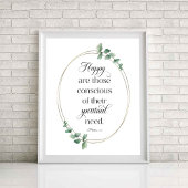 2026 JW Jaar Tekst Mattheüs 5:3 Poster