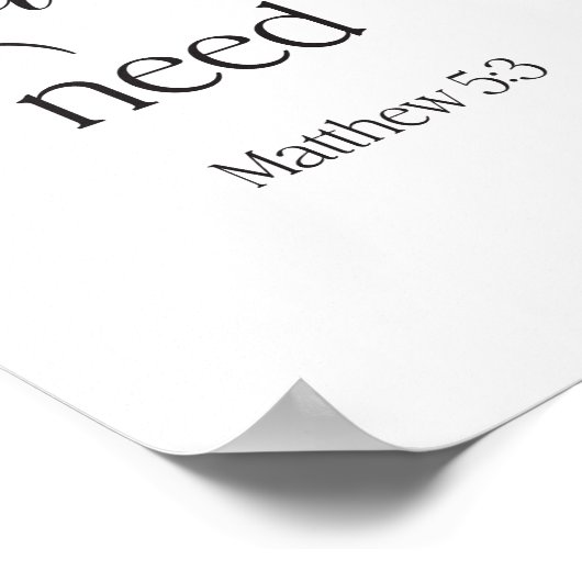 2026 JW Jaar Tekst met Lente Bloemen Mattheüs 5:3 Poster (Hoek)