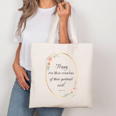 2026 JW Year Text Matthew 5:3 with Roses Tote Bag