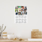 2026 Kalender 12 Foto Collage Poster (Keuken)