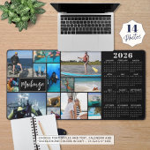 2026 Kalender 14 Foto's Naam Aangepaste kleur Bureaumat