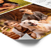 2026 Kalender 2 Foto's Gepersonaliseerd Poster (Hoek)