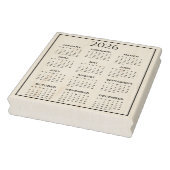2026 Kalender #2 Vier Rijen, Drie Kolommen Rubberstempel (Stempel)