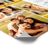 2026 Kalender 5 Foto Collage Persoonlijke Poster (Hoek)