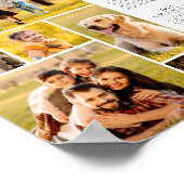 2026 Kalender 6 Fotocollage Gepersonaliseerd Poste Poster (Hoek)