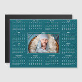 2026 Kalender Aangepaste Foto Blauwgroen Blauw Fam (Voorkant / Achterkant)