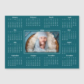 2026 Kalender Aangepaste Foto Blauwgroen Blauw Fam (Voorkant)