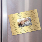 2026 Kalender Aangepaste Foto Gouden Folie Familie