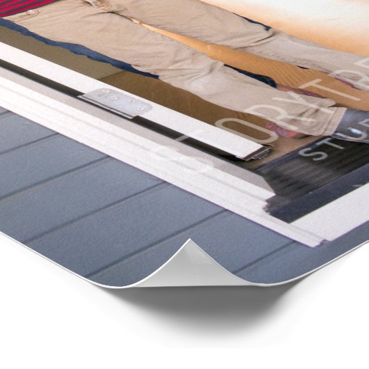 2026 Kalender Aangepaste Foto Monogram Naam Zwart Poster (Hoek)