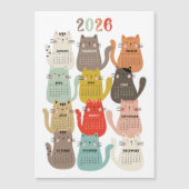 2026 Kalender Aarde Tonen Katten (Voorkant)