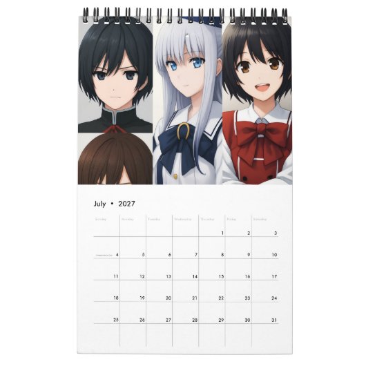 2026 Kalender (Afbeeldingen gemaakt door Grok) (Jul 2027)