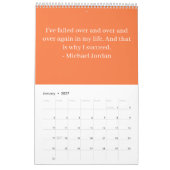 2026 Kalender Basketbal Inspirerende Citaten (Jan 2027)