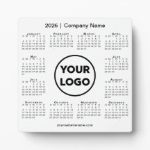 2026 Kalender Bedrijf Logo Business Desktop
