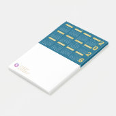 2026 Kalender Bedrijf Logo & Contactinformatie Bla Post-it® Notes (Schuin)