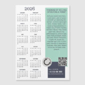 2026 Kalender Bedrijf Logo QR Code Magnetische Kaa (Voorkant)