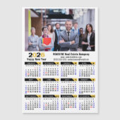 2026 Kalender Bedrijfsfoto Zwart Eenvoudige Magnee (Voorkant)