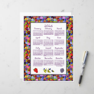 2026 Kalender Bessen Kunstframe Bes Fabric Lettert