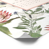 2026 Kalender Bloemen Vlinders Poster (Hoek)