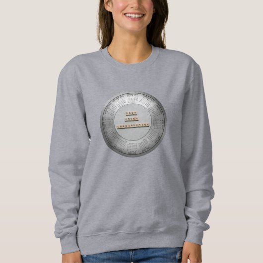 2026 Kalender Body Onder Constructie T-Shirt (Voorkant)