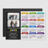 2026 Kalender Business 2 Foto US Vakantie Magnetis (Voorkant / Achterkant)