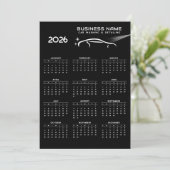 2026 Kalender Business Logo Auto Detailing Repair Bedankkaart (Staand voorkant)