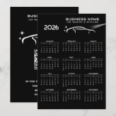 2026 Kalender Business Logo Auto Detailing Repair Bedankkaart (Voorkant / Achterkant)
