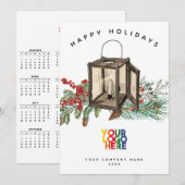 2026 Kalender Corporate Business Logo Christmas (Voorkant / Achterkant)