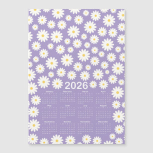 2026 Kalender Daisy Flower Pattern