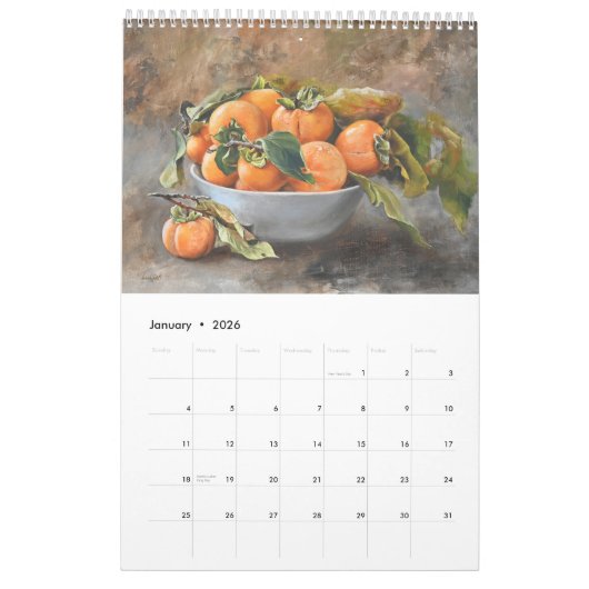 2026 Kalender Design – Lukian Art Painting (Jan 2026)
