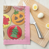 2026 Kalender Donuts Keuken Handdoeken (Quarter Fold)