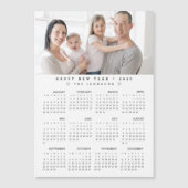 2026 Kalender Familiefoto Voljaar uitzicht Magneti (Voorkant)