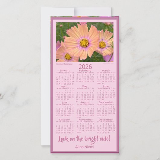 2026 Kalender Feestdagenkaart (Voorkant)