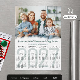 2026 Kalender Foto Aangepaste Kleur Kerst Kaart