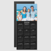 2026 Kalender Foto Aangepaste Magnetische (Voorkant / Achterkant)