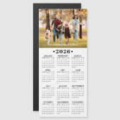 2026 Kalender Foto Aangepaste Magnetische (Voorkant / Achterkant)