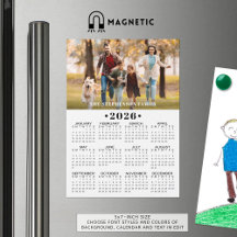 2026 Kalender Foto Aangepaste Magnetische