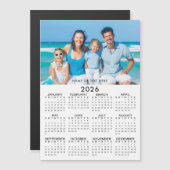 2026 Kalender Foto Aangepaste Magnetische (Voorkant / Achterkant)