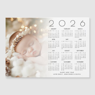 2026 Kalender Foto Overlay Baby Gelukkig Nieuwjaar
