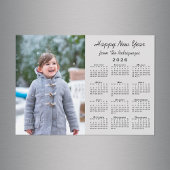 2026 Kalender Gelukkig Nieuwjaar Foto Grijze Magne