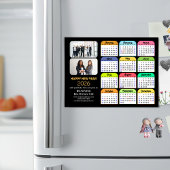 2026 Kalender Goud Zwart Business 2 Foto Magnetisc