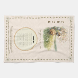 2026 Kalender Handdoek Christelijk Pastel Country 