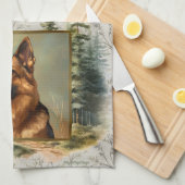 2026 Kalender Handdoek Duitse Herdershond Boslands (Quarter Fold)