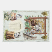 2026 Kalender Handdoek Eekhoorns Daisies Eikels Gr (Horizontaal)