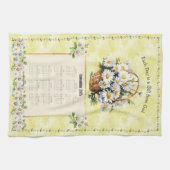 2026 Kalender Handdoek Geel Daisy Gift van God (Horizontaal)