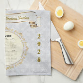 2026 Kalender Handdoek God Bless America 250 jaar (Quarter Fold)