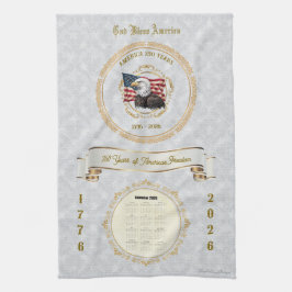 2026 Kalender Handdoek God Bless America 250 jaar